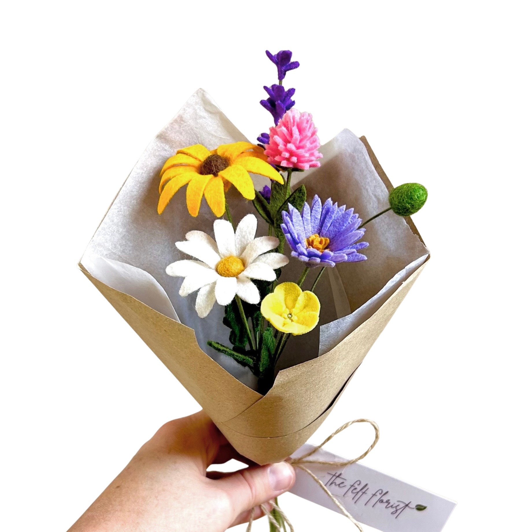 Mixed Field Felt Flower Bouquet